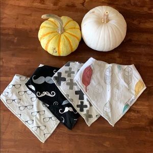 Bandana Baby Boy Bibs 4 pack